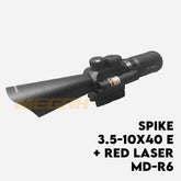 SPIKE 3.5-10X40 E + RED LASER MD-R6