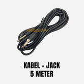 KABEL JACK GITAR 5 MT HITAM IMPORT (AM589)