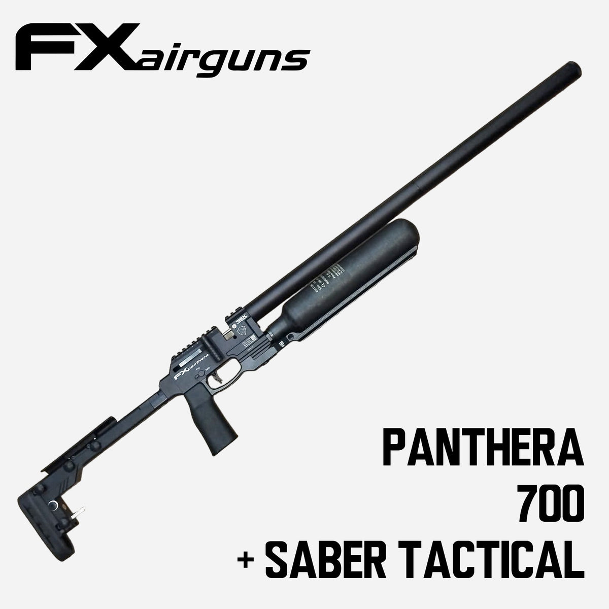FX PANTHERA 700 + RAIL SABER TACTICAL PCP SLUGS