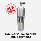 TABUNG SCUBA 80 CUFT (CUBIC FEET) USA