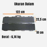 GUN CASE HARDCASE 125X29X13CM FIBER GLASS