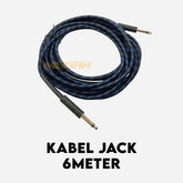 KABEL JACK GITAR 6 METER