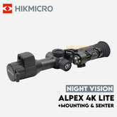 NIGHT VISION HIKMICRO ALPEX LRF 4K LITE + MOUNTING & SENTER IR