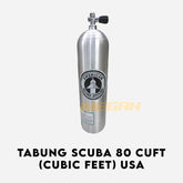 TABUNG SCUBA 80 CUFT (CUBIC FEET) USA