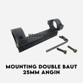 MOUNTING DOUBLE BAUT 25MM ANGIN (MT527)