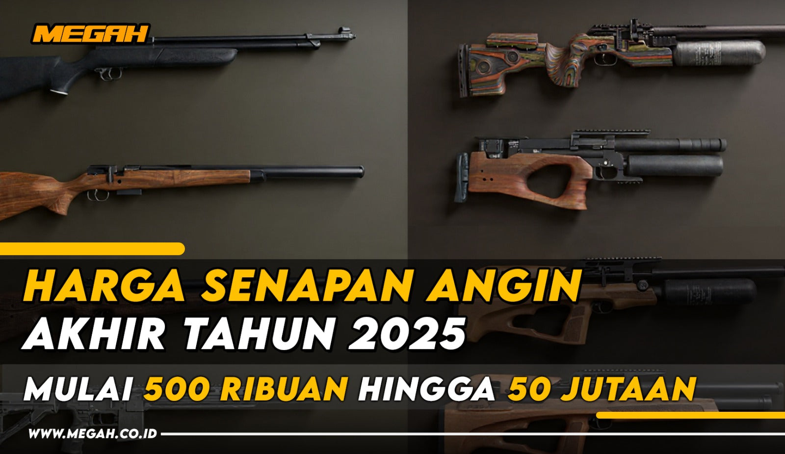 Harga Senapan Angin Akhir Tahun 2025: Mulai 500 Ribuan hingga 50 Jutaan