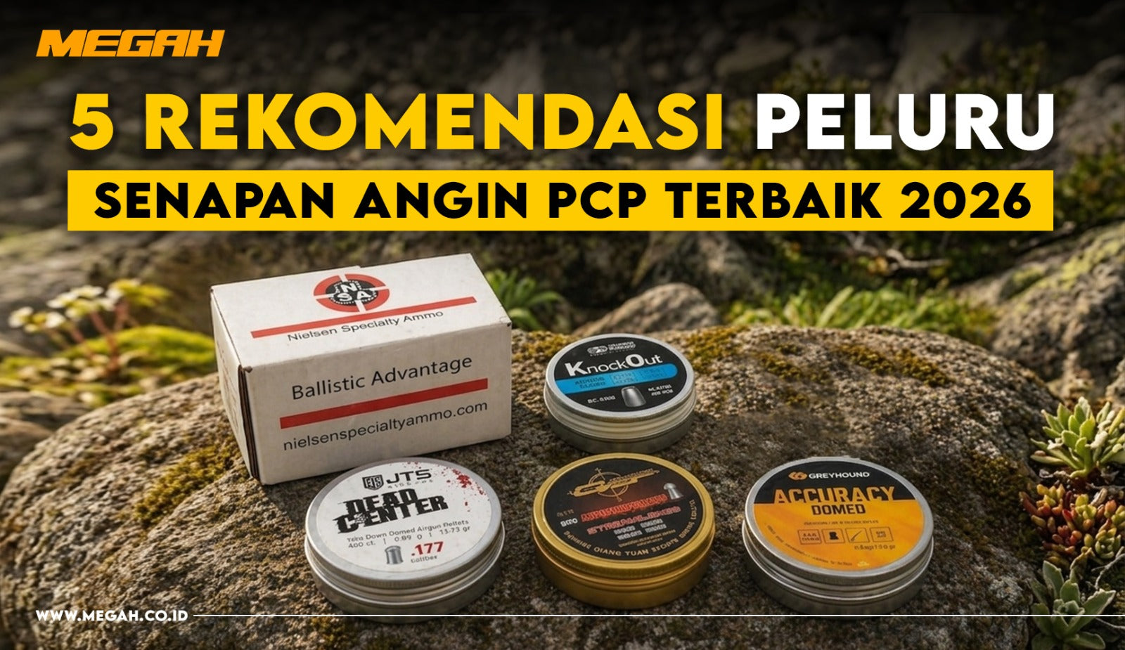 5 Rekomendasi Peluru Senapan Angin PCP Terbaik 2026 – Akurat, Stabil, dan Paling Dicari