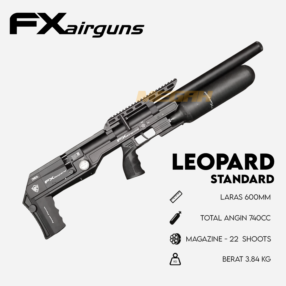 SENAPAN ANGIN FX AIRGUNS LEOPARD STANDARD