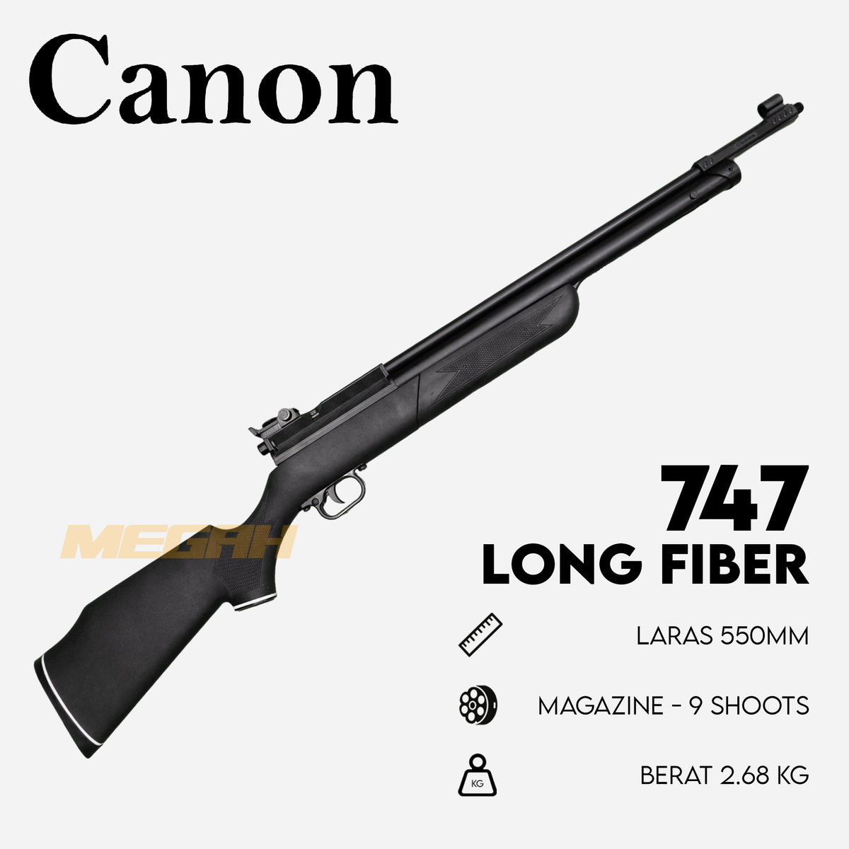 SENAPAN ANGIN UKLIK CANON 747 LONG FIBER SS