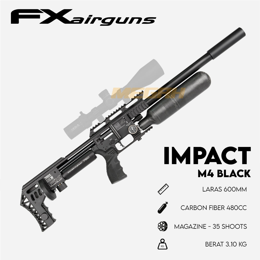SENAPAN ANGIN FX IMPACT M4 STANDARD BLACK Gambar utama produk