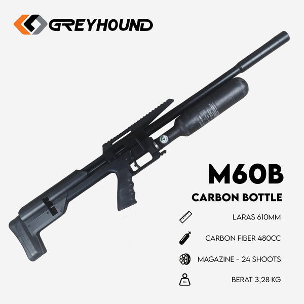 SENAPAN ANGIN GREYHOUND M60B | SENAPAN PCP IMPORT
