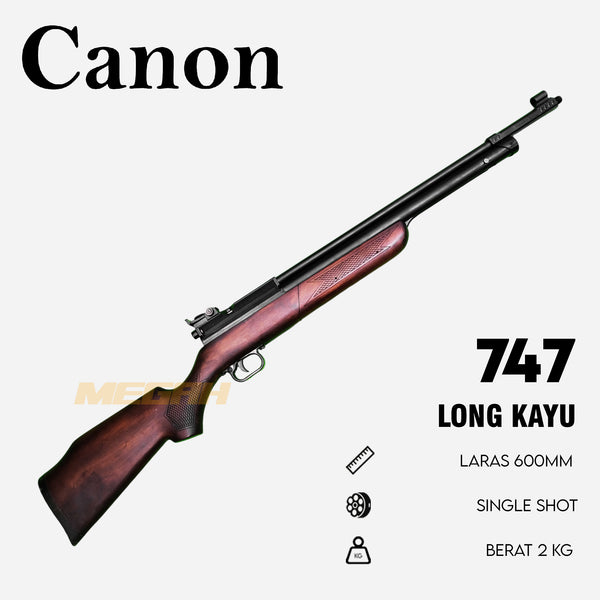 SENAPAN ANGIN UKLIK CANON 747 LONG KAYU