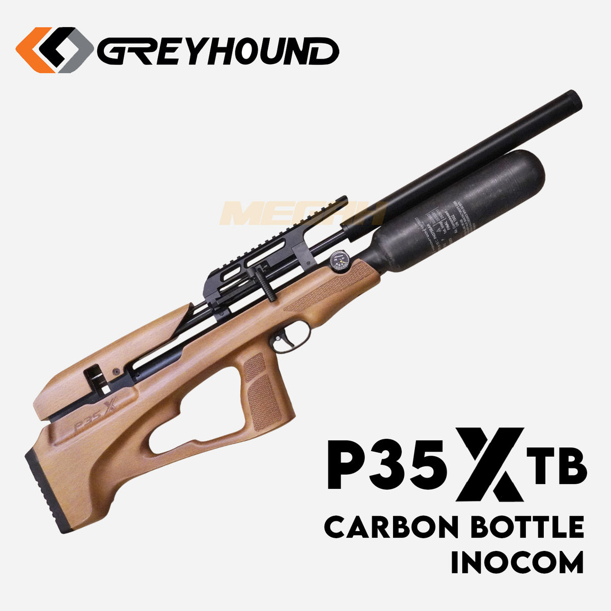 SENAPAN ANGIN GREYHOUND P35X-TB  BOTOL CARBON