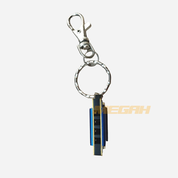 MINI HARMONICA EAST STOP 4 HOLES KEYCHAIN