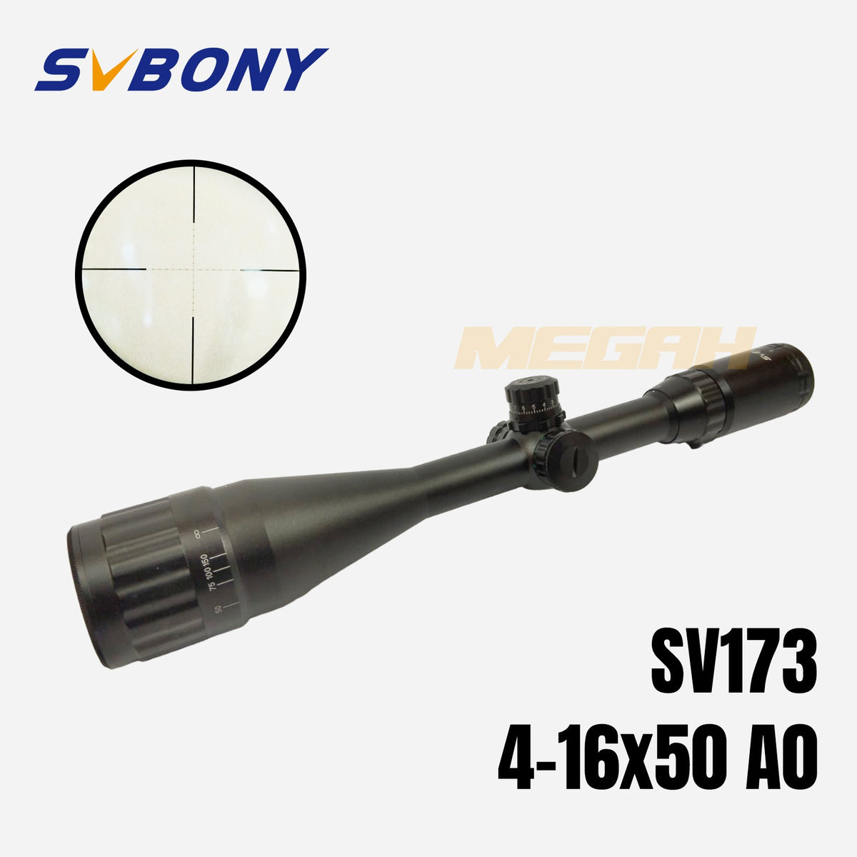 SVBONY SV173 RIFLE SCOPE, SCOPE 4-16x50 AO Gambar utama produk