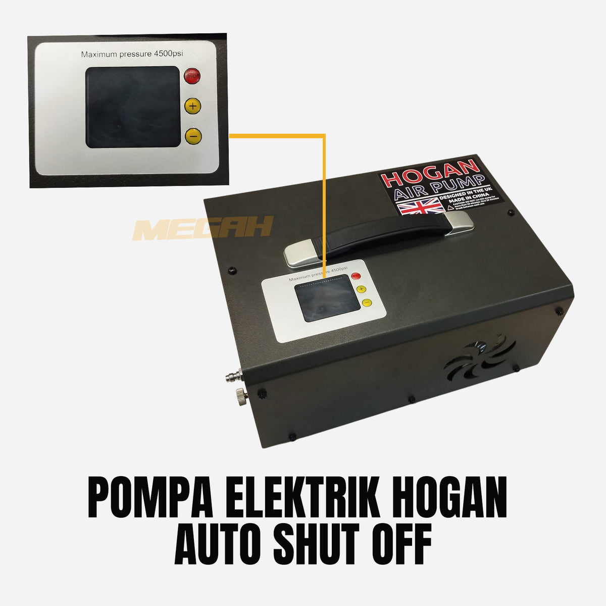 POMPA KOMPRESOR ELEKTRIK HOGAN AUTO SHUT OFF Gambar utama produk