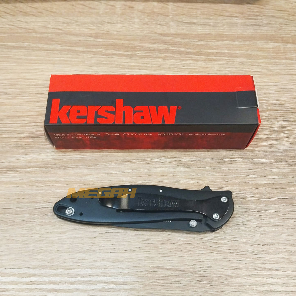 PISAU LIPAT KERSHAW LEEK BLACK