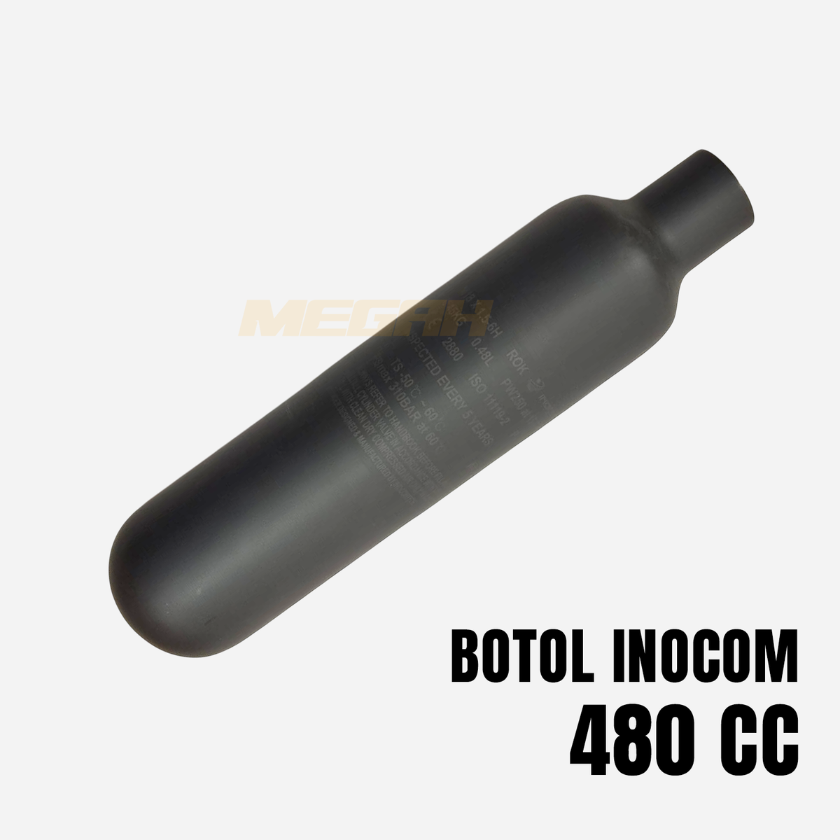BOTOL INOCOM COMPOSITE CARBON KOREA 480CC Gambar utama produk