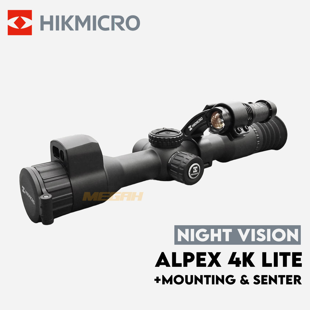 NIGHT VISION HIKMICRO ALPEX LRF 4K LITE + MOUNTING & SENTER IR Gambar utama produk