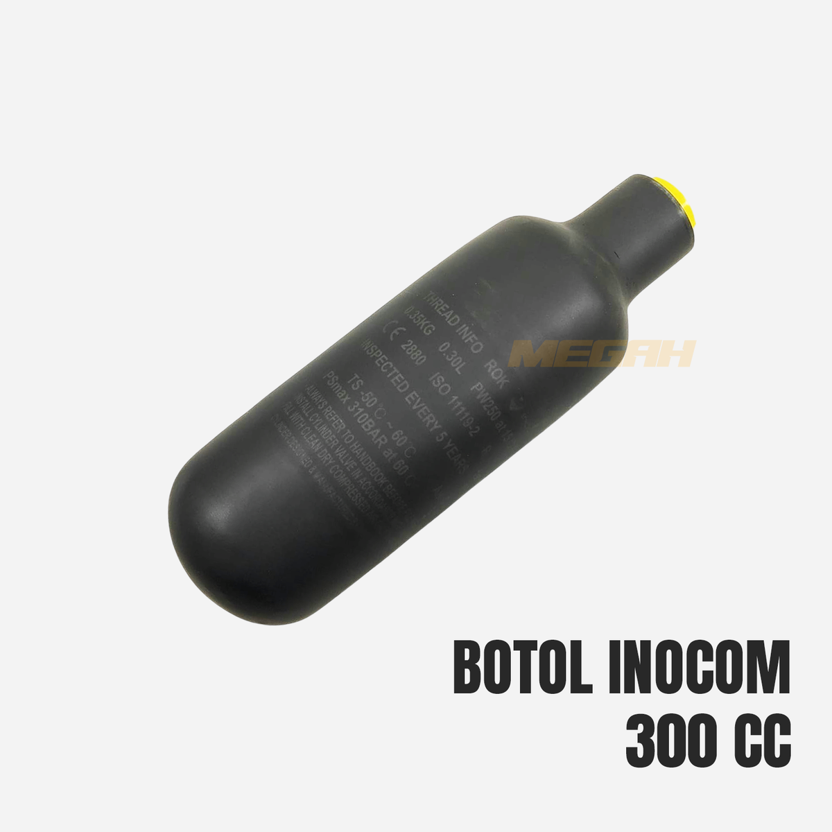 BOTOL INOCOM COMPOSITE CARBON KOREA 300CC Gambar utama produk
