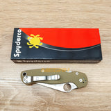 PISAU LIPAT SPYDERCO / PISAU OUTDOOR / PISAU SURVIVAL TAN
