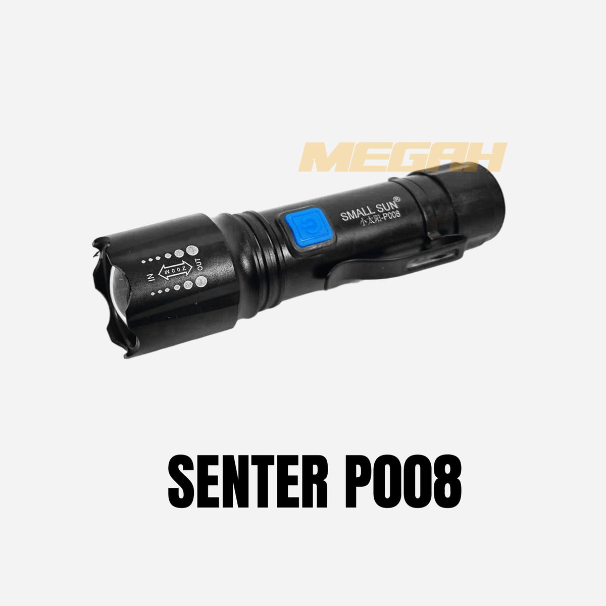 SENTER PUTIH SMALL SUN STRONG LIGHT FLASHLIGHT Gambar utama produk
