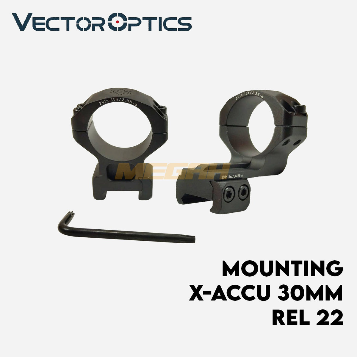 MOUNTING VECTOR X-ACCU CANTILEVER 30MM WEAVER Gambar utama produk