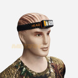 SENTER KEPALA HEADLAMP WATERPROOF USB LED