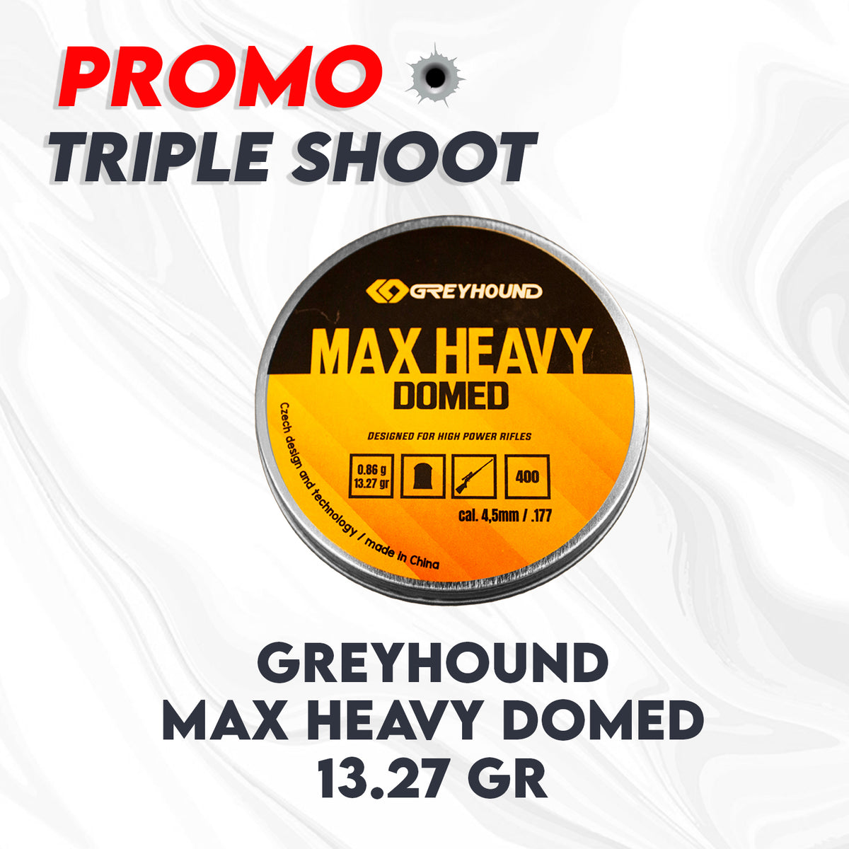 3 KALENG MIMIS GREYHOUND MAX HEAVY DOMED 13.27 GR Gambar utama produk