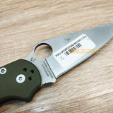 PISAU LIPAT SPYDERCO / PISAU OUTDOOR / PISAU SURVIVAL GREEN