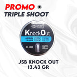 3 KALENG SLUG JSB KNOCK OUT 13,43gr