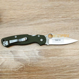 PISAU LIPAT SPYDERCO / PISAU OUTDOOR / PISAU SURVIVAL GREEN