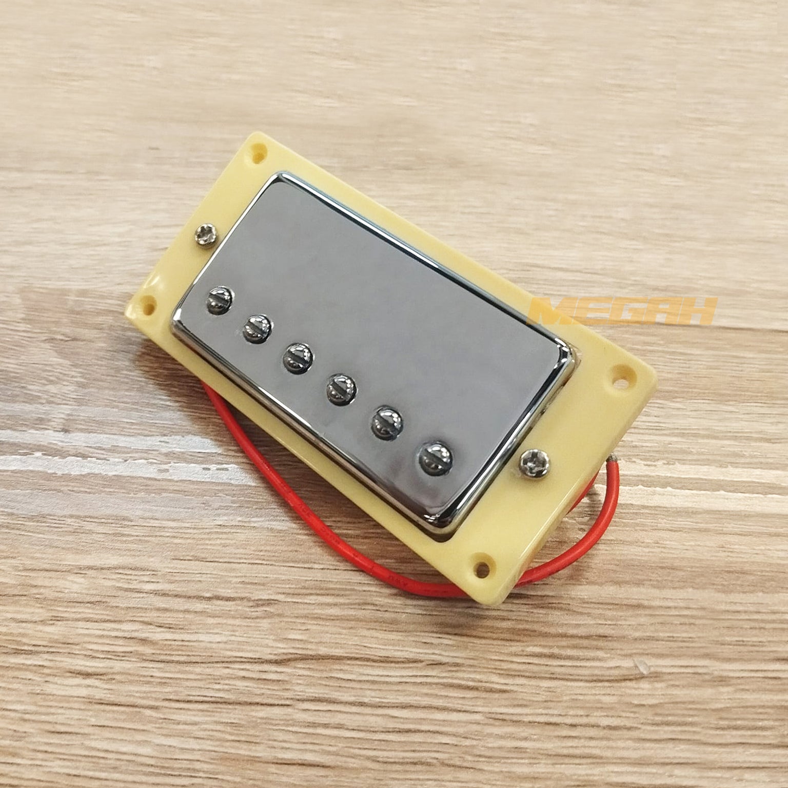 PICK UP GIBSON 6 STRING BRIDGE/NECK - BLACK/CHROME Gambar sekunder produk