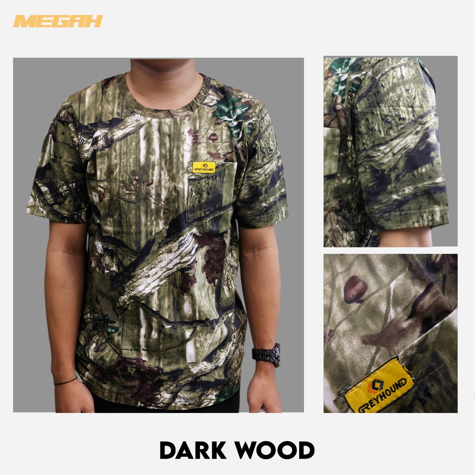 GREYHOUND T-SHIRT CAMOUFLAGE SHORT Gambar sekunder produk