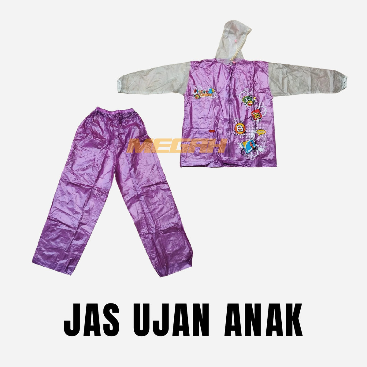 SETELAN JAS HUJAN ANAK Gambar utama produk