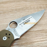 PISAU LIPAT SPYDERCO / PISAU OUTDOOR / PISAU SURVIVAL TAN