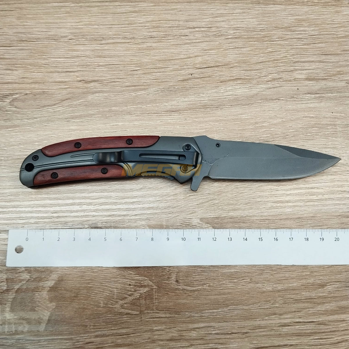 PISAU LIPAT BROWNING (Silver-Kayu) | PISAU OUTDOOR/SURVIVAL Gambar utama produk