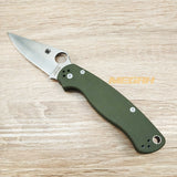 PISAU LIPAT SPYDERCO / PISAU OUTDOOR / PISAU SURVIVAL GREEN