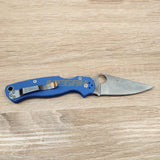 PISAU LIPAT SPYDERCO / PISAU OUTDOOR / PISAU SURVIVAL BLUE