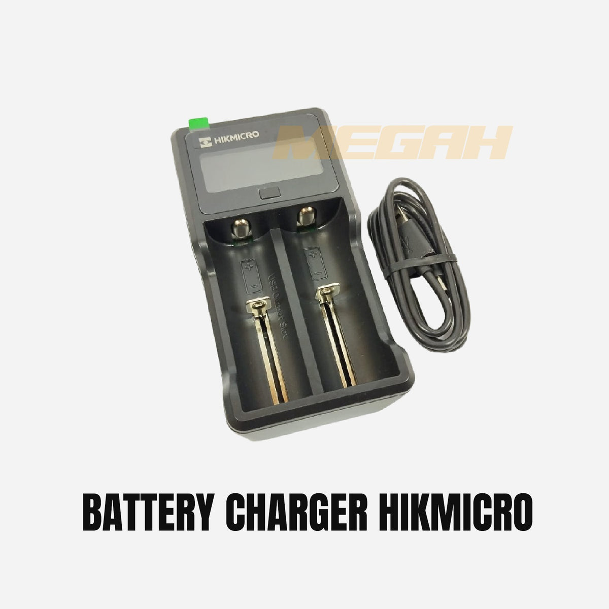 Baterai Charger HIKMICRO USB LCD 18650 Gambar utama produk