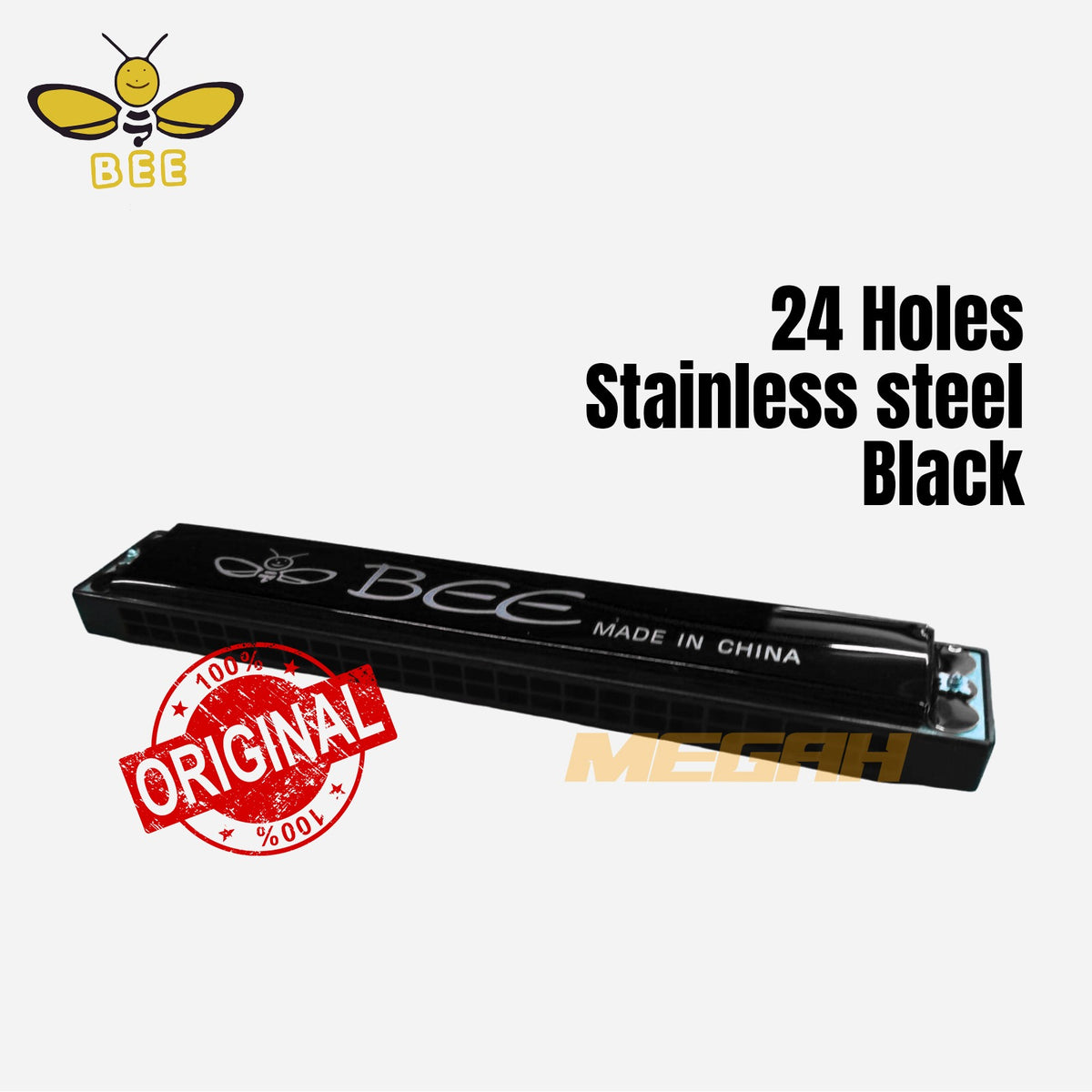 HARMONIKA BESAR BEE 24 HOLE Gambar utama produk