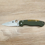 PISAU LIPAT SPYDERCO / PISAU OUTDOOR / PISAU SURVIVAL GREEN