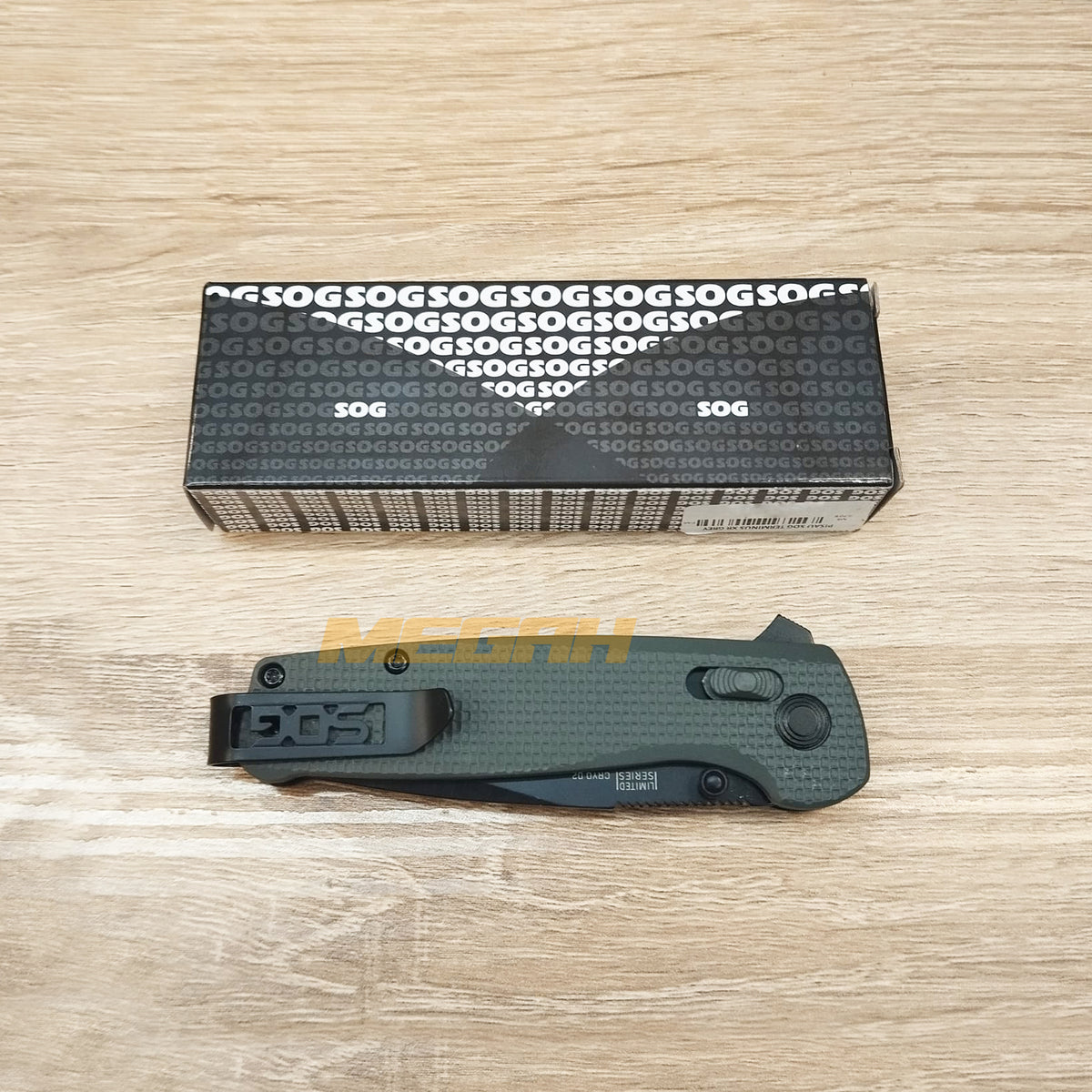 PISAU LIPAT SOG TERMINUS XR GREY | PISAU OUTDOOR/SURVIVAL