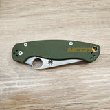 PISAU LIPAT SPYDERCO / PISAU OUTDOOR / PISAU SURVIVAL GREEN