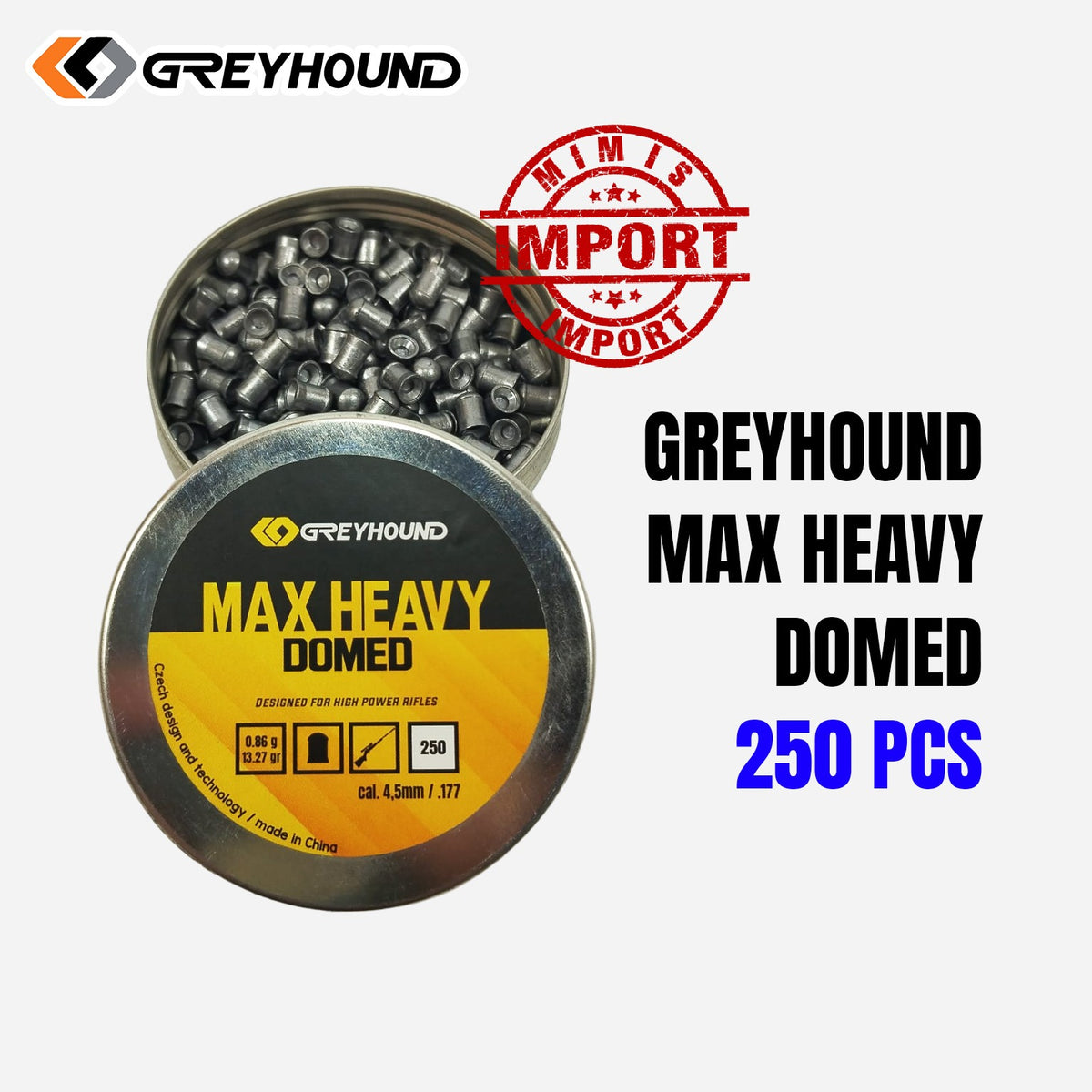 GREYHOUND MAX HEAVY DOMED 13.27 GR Gambar utama produk