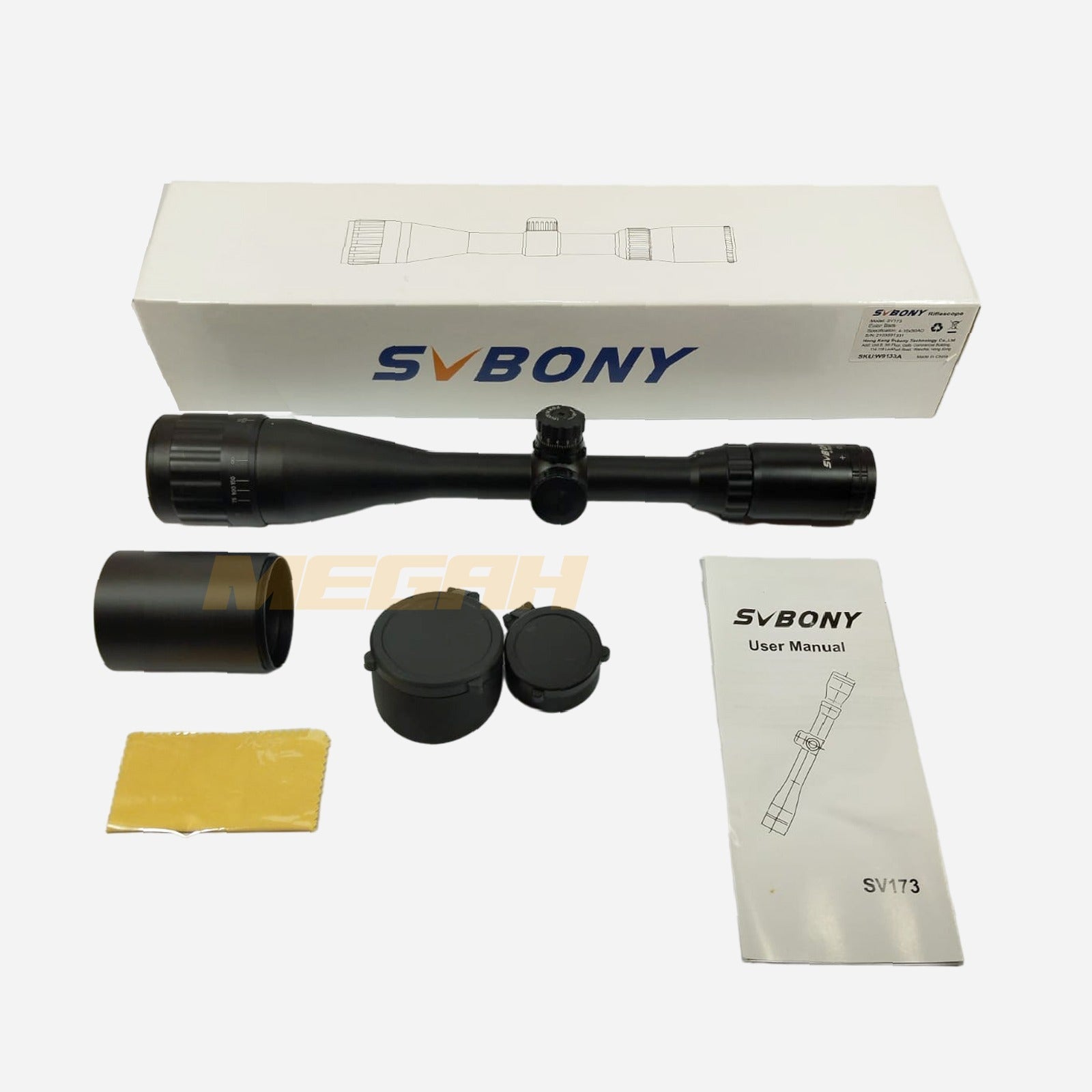 SVBONY SV173 RIFLE SCOPE, SCOPE 4-16x50 AO Gambar sekunder produk