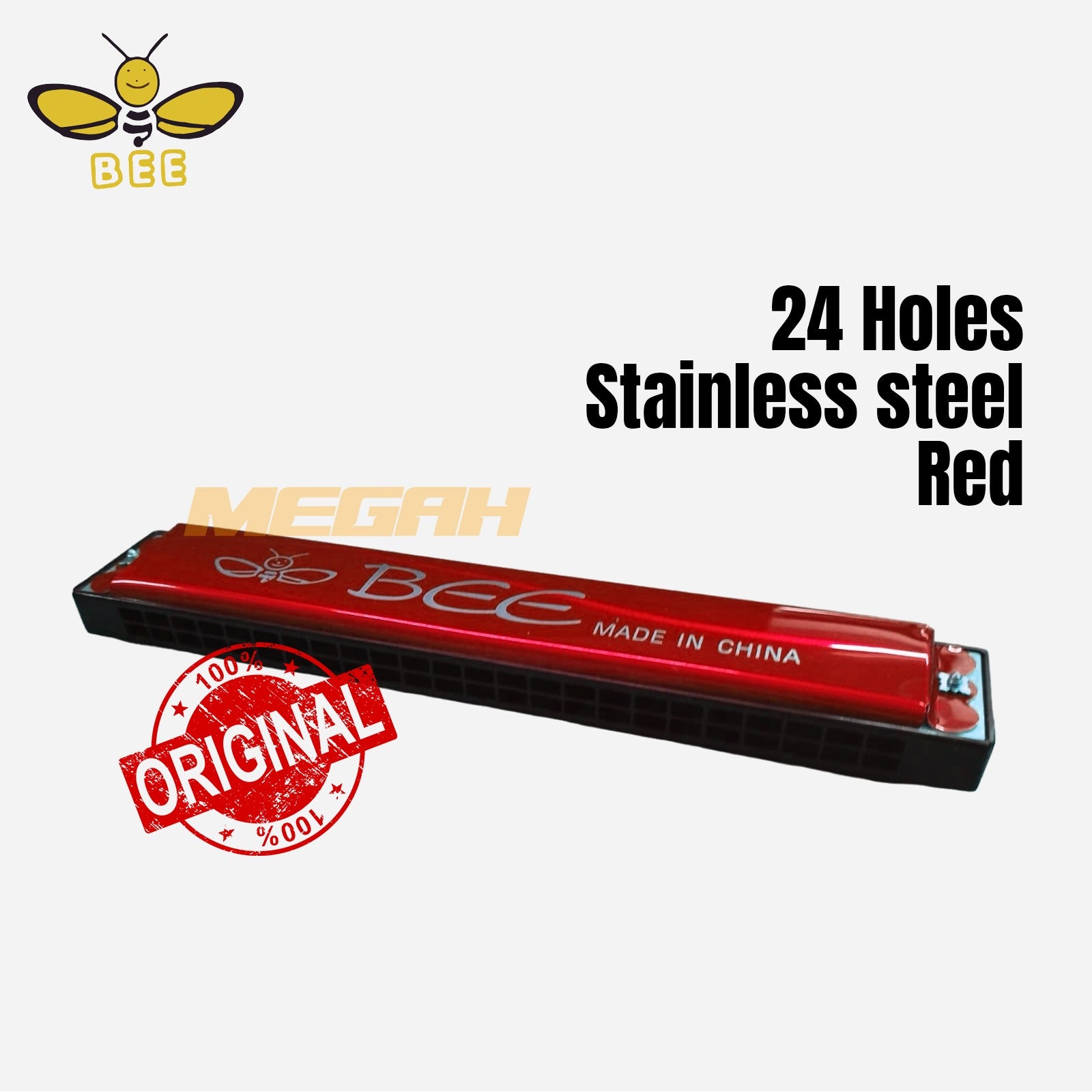HARMONIKA BESAR BEE 24 HOLE Gambar sekunder produk