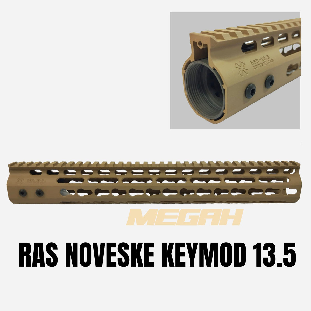 RAS NOVESKEE 13.5" INCH KEYMOD STYLE Gambar utama produk