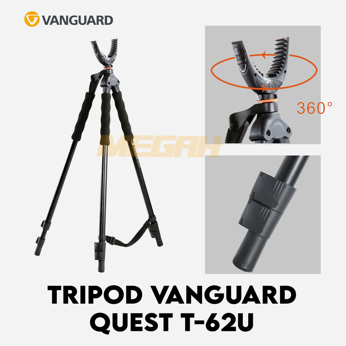 TRIPOD VANGUARD QUEST T-62U Gambar utama produk