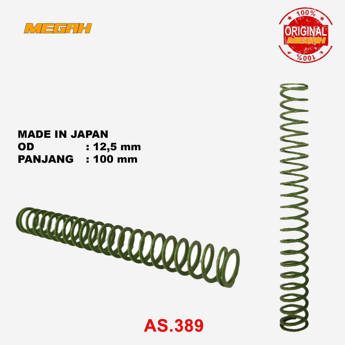 PER MISUMI HIJAU OD 12,5MM - 100MM ORIGINAL Gambar utama produk